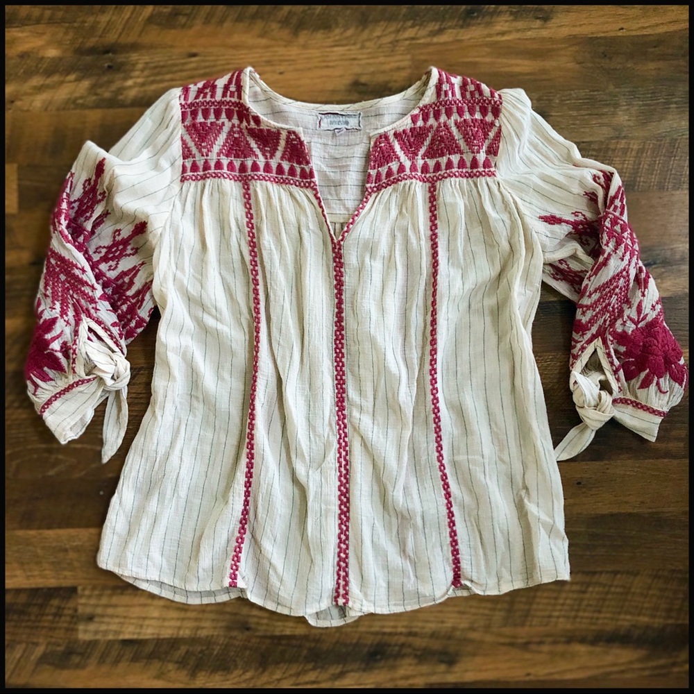 Johnny Was Embroidered Tunic